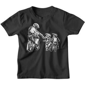 Dirt Bike Dad Motocross Motorcycle Biker Father Kids Gift Youth T-shirt - Seseable