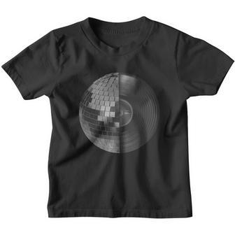 Disco Music Retro Vintage Dj Vinyl Record Disco Mirror Ball Sphere Youth T-shirt - Thegiftio UK