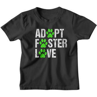 Dog Adoption Rescue Dogs Adopt Cat Shelter Paw Gift Youth T-shirt - Thegiftio UK