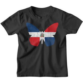 Dominican Republic Flag Butterfly Dominicana Youth T-shirt - Thegiftio UK