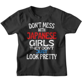 Dont Mess With Pretty Japanese Girls Funny Japan Quote Youth T-shirt - Thegiftio UK