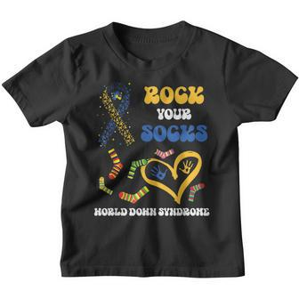 Down Syndrome Awareness Rock Your Socks T21 Man Woman Kids  Youth T-shirt