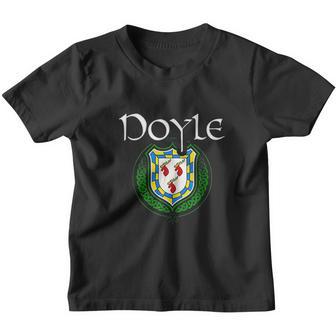 Doyle Surname Irish Last Name Doyle Family Crest Youth T-shirt - Thegiftio UK
