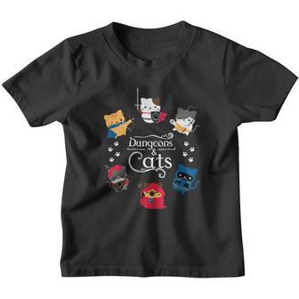Dragon Fire In The Dungeonss Dungeons And Cats Shirt Youth T-shirt - Thegiftio UK