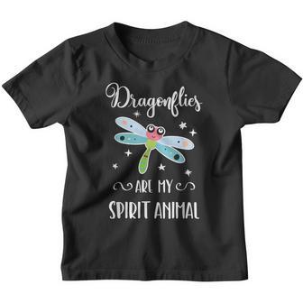 Dragonflies Are My Spirit Animal Cute Dragonfly Youth T-shirt - Thegiftio UK
