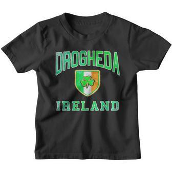 Drogheda Ireland Distressed Irish Pride Blac Youth T-shirt - Thegiftio UK