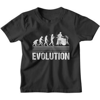Drummer Evolution Vintage Retro Youth T-shirt - Monsterry UK