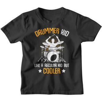Drummer Kid Drumming Percussionist Drums Kids Boys Youth T-shirt - Thegiftio UK