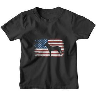 Dutch Shepherd Silhouette American Flag 4Th Of July Youth T-shirt - Thegiftio UK