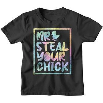 Easter Boys Toddlers Mr Steal Your Chick Funny Sprin Tie Dye Youth T-shirt | Mazezy
