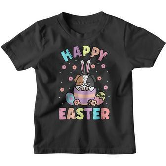 Easter Kawaii Bunny Guinea Pig Cute Spring Egg Hunting Kids Youth T-shirt | Mazezy