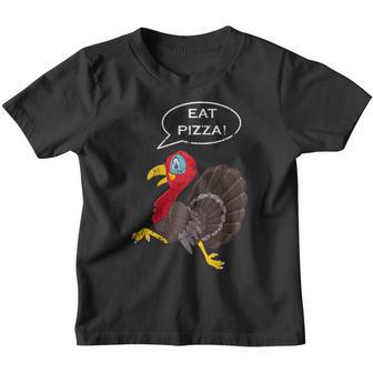 Eat Pizza Vegan Turkey Kid Adult Funny Thanksgiving Men Youth T-shirt - Thegiftio UK