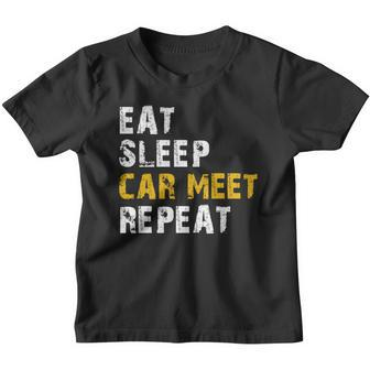 Eat Sleep Car Meet Repeat Youth T-shirt - Monsterry AU