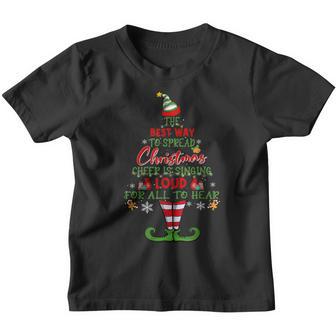Elf Christmas The Best Way To Spread Christmas Cheer Youth T-shirt - Thegiftio UK