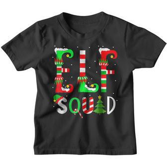 Elf Squad Christmas Family Team Xmas Matching Boys Girls Kid Youth T-shirt - Thegiftio UK