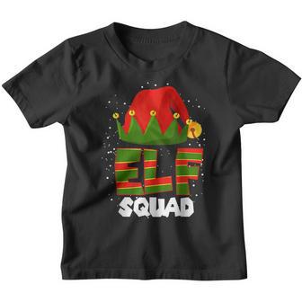 Elf Squad Christmas Funny Elves Family Matching Pajamas Xmas Youth T-shirt - Thegiftio UK