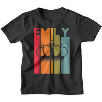 Emily Gift Idea For Girls Women First Name Vintage Emily Youth T-shirt - Thegiftio UK
