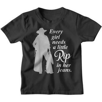 Every Girl Needs A Little Rip In Her Jeans V12 Youth T-shirt - Thegiftio UK
