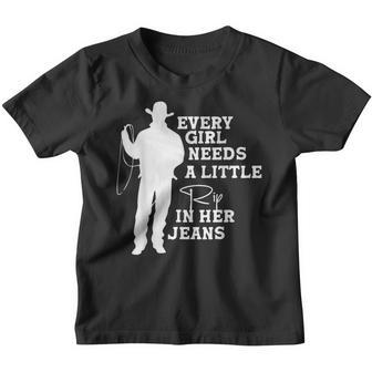 Every Girl Needs A Little Rip In Her Jeans V4 Youth T-shirt - Thegiftio UK