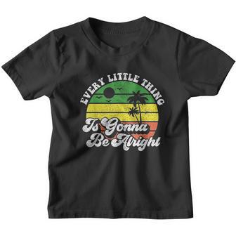Every Little Thing Is Gonna Be Alright Jamaica Gift Youth T-shirt - Thegiftio UK