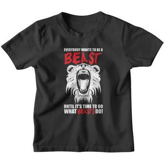 Everybody Wants To Be A Beast - Lion T-Shirt Youth T-shirt - Thegiftio UK