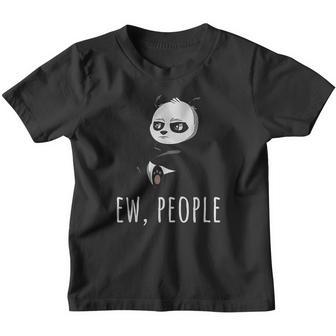 Ew People Panda Introvert Antisocial Shirts Sarcastic Youth T-shirt - Thegiftio UK
