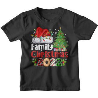 Family Christmas 2022 Matching Santa Light Funny Xmas V2 Youth T-shirt - Thegiftio UK