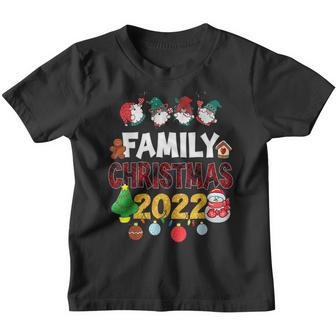 Family Christmas 2022 Matching Squad Santa Elf Funny V12 Youth T-shirt - Thegiftio UK
