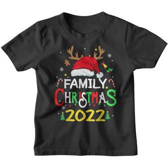 Family Christmas 2022 Squad Santa Matching Reindeer Youth T-shirt - Thegiftio UK