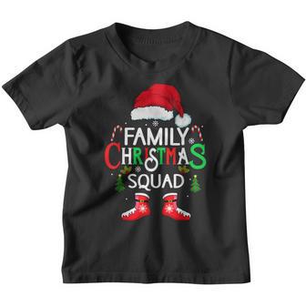 Family Christmas Squad Santa 2022 Groovy Matching Pajama Youth T-shirt - Thegiftio UK