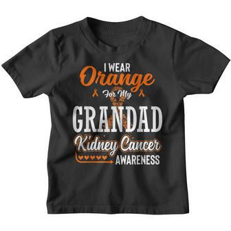 Family I Wear Orange For My Grandad Kidney Cancer Awareness Youth T-shirt - Seseable