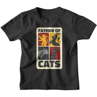 Father Of Cats Funny Youth T-shirt - Monsterry DE