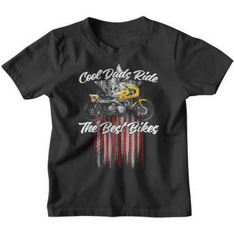 Fathers Day Biker Oldschool Racing Motorcycle Youth T-shirt - Thegiftio UK