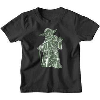 Fear Is The Path To Darkside Typography Design Youth T-shirt - Thegiftio UK