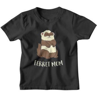 Ferret Mom Ferret Pet Cute Ferret Mama Youth T-shirt - Thegiftio UK