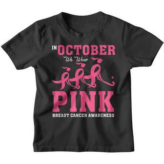 Field Hockey For Girls Breast Cancer Awareness Pink Ribbon Youth T-shirt - Thegiftio UK