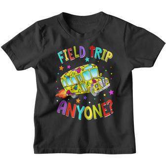 Field Trip Anyone Teacher Teaching School Bus Back To School Youth T-shirt - Thegiftio UK