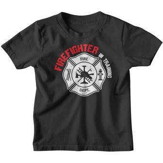 Firefighter In Training White And Red Firefighter Youth T-shirt - Thegiftio UK