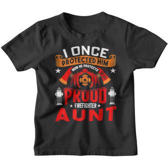 Firefighter Proud Firefighter Aunt V2 Youth T-shirt - Thegiftio UK