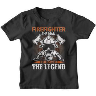 Firefighter The Man The Myth The Legend Youth T-shirt - Monsterry DE