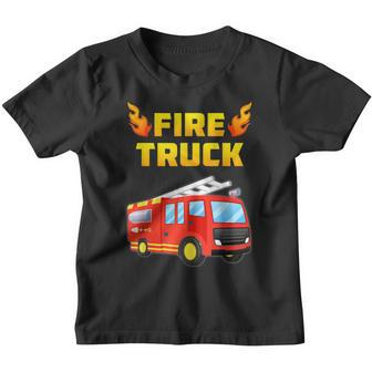 Fireman Fire Truck Fire Fighter Toddler Adults Kids Youth T-shirt - Seseable