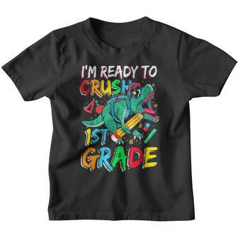 First Day Of First Grade Ready To Crush 1St Grade Kids Boys Youth T-shirt - Thegiftio UK