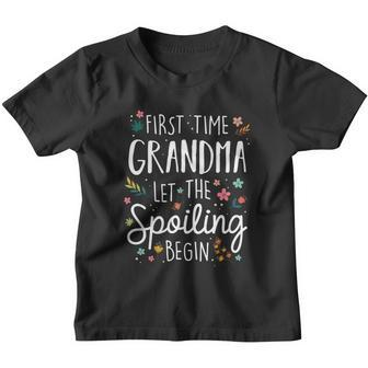 First Time Grandma Let The Spoiling Begin Cute Gift Grandmother Gift Youth T-shirt - Monsterry UK