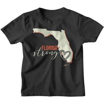 Florida Strong Support With Heart Men & Women Apparel Youth T-shirt - Thegiftio UK