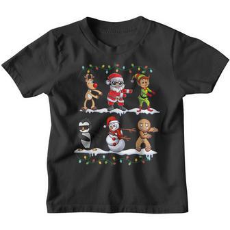 Floss Dance Santa Elf Snowman Penguin Christmas Kids Xmas Youth T-shirt - Thegiftio UK