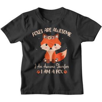 Fox Foxes Are Awesome Cute Fox Kids Girls Boys Youth T-shirt - Thegiftio UK