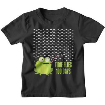 Frog Fly 100 Days Of School Teacher Boy Girl Gift V2 Youth T-shirt - Thegiftio UK