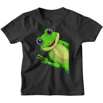 Frog Kids Girls Boys Youth T-shirt | Mazezy