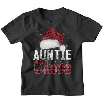 Fun Santa Hat Christmas Family Matching Auntie Claus Youth T-shirt - Thegiftio UK