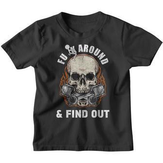 Funk Around And Find Out Head Skull Youth T-shirt - Thegiftio UK